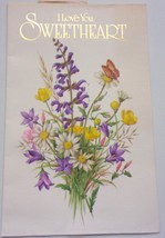 Vintage American Greetings I Love You Sweetheart Easter Card 1977 - $5.99