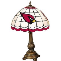 Arizona Cardinals 500 Stained Glass Tiffany Style Table Lamp 19&quot; H - £115.98 GBP