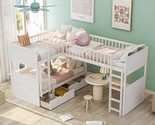 Merax Bunk Bed with a Loft Attached, Two Storage Drawers - $1,108.99