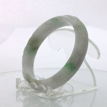 Jade Bangle Dragon Phoenix Carved Grade A Jadeite Stone Bracelet 6.8 inch 55 mm - £200.13 GBP