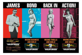 An item in the Entertainment Memorabilia category: GOLDFINGER Poster 11 x 14 inches JAMES BOND 007 RARE Pussy Galore OOP