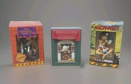 VTG Christmas Ornament Lot Hunchback of Notre Dame, Windows of the World, Mowgli - $15.10