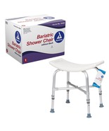 Dynarex Bariatric Safety Shower Chair without Back, 500 lb Capacity, White - $54.18 CAD