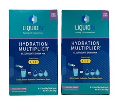 Liquid I.V. Hydration Multiplier Electrolyte Powder Drink Mix, Grape, 6 Ct Pack2 - £16.18 GBP