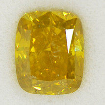 Fancy Yellow Diamond Loose Cushion Cut 2.02 Carat SI2 Natural Enhanced Certified - £2,179.07 GBP