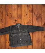 VTG Deadstock NWT Webs Black Denim TRUCKER Jacket Size 2XL  100% Cotton - $60.31 CAD