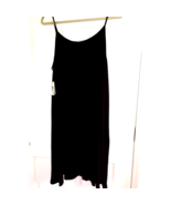 Vibe Black Midi Black Womens 1X Spaghetti Strap Rayon Natural Fiber Stretch - $23.30 CAD