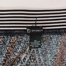 New Directions Women's Multicolor Cotton Elastic Waist Geometric Skirt Size XL image 3