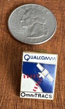 Vintage Qualcomm OmniTRACs Lapel Hat Jacket Pin - £11.92 GBP