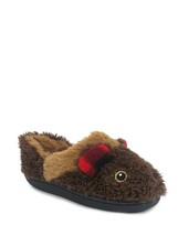 Wonder Nation Boys A Line Fur Brown Slippers House Shoes Size 7/8 NEW - $10.73