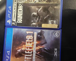 SET OF 2 : BATTLEFIELD + rainbow six SIEGE PlayStation 4 PS4 /  NO INSER... - £7.01 GBP