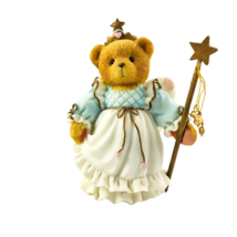 VTG Enesco Cherished Teddies Figurine Kittie Fairy God Mother 131865 Wis... - £13.74 GBP