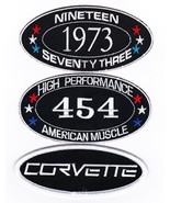 1973 CHEVY CORVETTE  454 SEW/IRON ON PATCH EMBLEM BADGE EMBROIDERED STIN... - $22.44 CAD