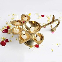 Home Temple Brass Pancharti Diwali Diya Special for Navratri Pooja Arti - £16.04 GBP