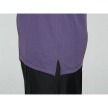 Mens Dressy T-Shirt  Log-In Uomo Soft Crew Neck Corded Short Sleeves 218 Purple image 2