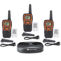 Midland T51X3VP3 3PK T51X-TALKER 2 WAY RADIO BLK/OR 28MILES NIMH BATT CH... - $123.44