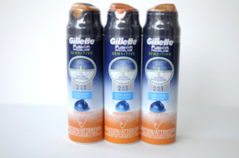 Gillette Fusion Proglide Sensitive 2 in 1 Ocean Breeze Shave Gel 6 oz Lo... - £31.96 GBP