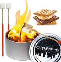 City Bonfire S&#39;Mores Night Pack | Portable Fire Pit &amp; S&#39;Mores Kit | Compact, Usa - £37.56 GBP