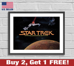 Star Trek Strategic Operations Similator Arcade Art 18&quot; x 24&quot; Poster Print 2 - £10.52 GBP