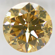 Round Cut Diamond Natural Fancy Brown Color Loose 1.00 Carat SI2 IGI Certificate - £1,076.64 GBP