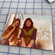 1976 Photograph Two pretty  Young Women Budweiser T Shirt 1970s - $7.59 CAD