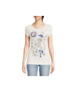 Social Edition Juniors Western Skeleton Graphic T-Shirt Winter White Siz... - £11.90 GBP