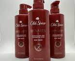 (3) Old Spice Dynasty Lasting Cologne Scent Body Wash 16.9 Fl.Oz - £33.41 GBP