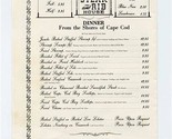 Mitchell&#39;s Steak and Rib House Souvenir Menu Hyannis Massachusetts  - $17.82