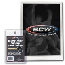 1 COUNT BCW 1-RS Regular Snap Card Holder - £5.80 GBP