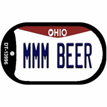 MMM Beer Ohio Novelty Metal Dog Tag Necklace - £12.74 GBP