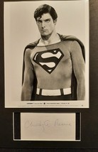 Christopher Reeve: (Superman) Hand Sign Autograph Card &amp; Photo - £791.35 GBP