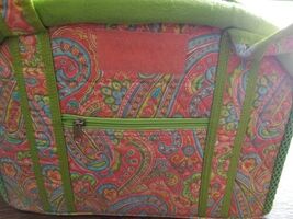 QK Quilted Purse ~ Tote Bag ~ Paisley  Design ~ Lime Green ~ 100% Cotton - $30.00