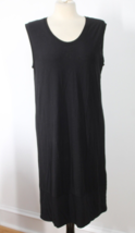 James Perse 1 S Black Cotton Modal Tank Shift Dress - $49.40