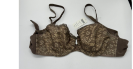 Soma Enticing Lift 34C Bra Unlined Balconet Lace Mochaccino Full Coverage - $32.54