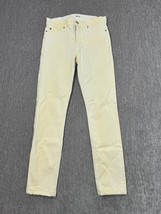 Hudson Jeans Womens 27 Light Yellow Nico Midrise Super Skinny Stretch Denim - $24.74