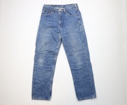 Vintage Carhartt Mens 32x32 Distressed Spell Out Flannel Lined Denim Jeans Blue - £58.38 GBP