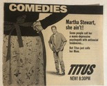 Titus Tv  Guide Print Ad Christopher Titus TPA7 - $5.93