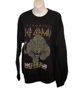 Def Leppard Pyromania 1983 United States Tour Crewneck Sweatshirt Size L... - £28.67 GBP