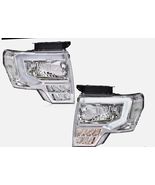 Fits For 2009-2014 Ford F150 F-150 LED DRL Tube Headlights Head Lamps - $153.99 CAD
