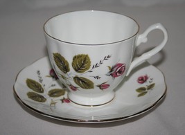 Elizabethan by Taylor &amp; Kent Pink Rose Tea Cup &amp; Saucer Set #2652 - £19.14 GBP