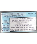 ALICE COOPER OPERATION ROCK &amp; ROLL TOUR 1991 Ticket Stub Houston Texas C... - $4.95