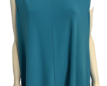 Susan Graver Women&#39;s Knit Sleeveless Top Turquoise 3X - $18.99