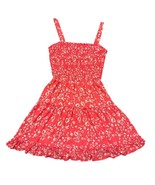 NEW Sienna Sky Sun Dress Large Floral Mini Sleeveless Pink Fit and Flare  - £14.75 GBP