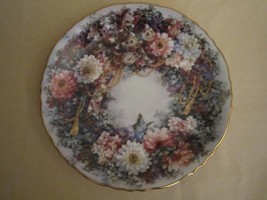 CIRCLE OF ROMANCE collector plate LENA LIU Floral Greetings WREATH OF FL... - £26.14 GBP