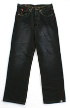 Hypnotic Genes Button Fly Vintage Black Denim Jeans Pants Men&#39;s NWT - $84.99