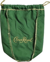 Crown Royal Green 1.75L Large Drawstring Bag Gold Trim Embroidered Logo - $3.99