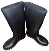 Kamik Tall Rain Boots Shoes Waterproof Rubber Black Size 6 US Womens - £10.80 GBP