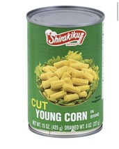 Shirakiku Cut Young Corn In Brine 15 Oz (Pack Of 8) - £69.47 GBP