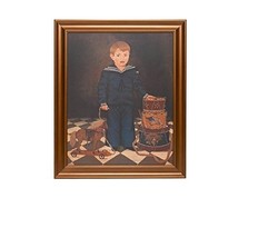 Boy with Drums Painting - £120.98 GBP