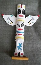 Marked Genuine Indian Made 8.5 Inch Hand Painted Totem - £17.88 GBP